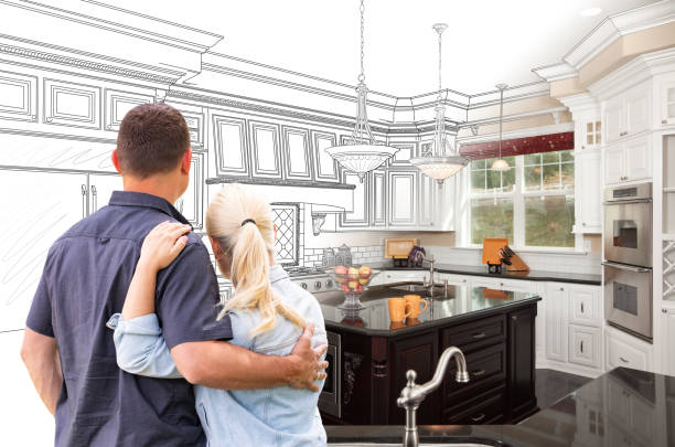 Custom kitchen cabinets installed in a Crystal Beach home